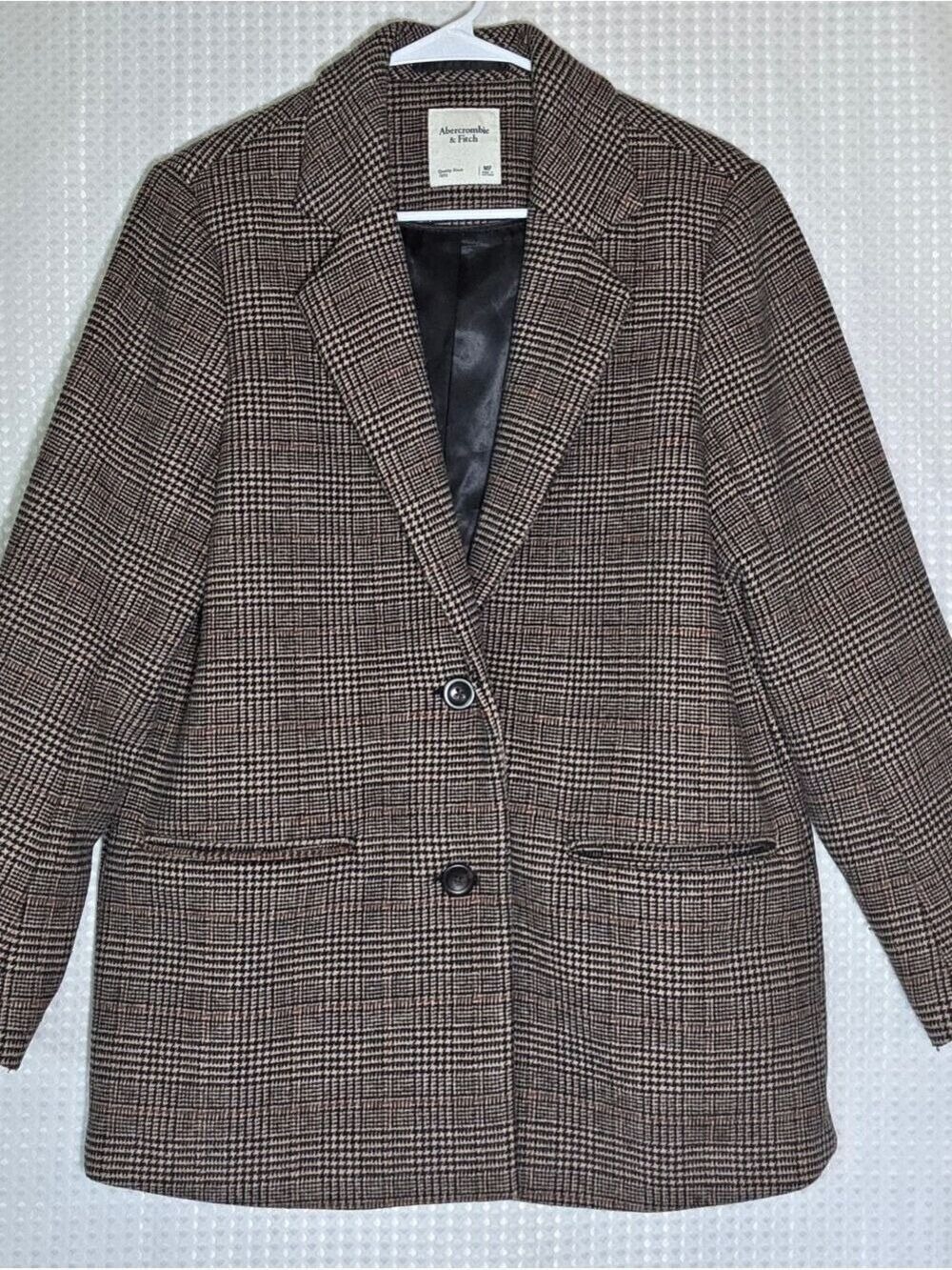 Abercrombie Glen Plaid Blazer Old Money Heritage Prep Quiet Luxury Petite M - Picture 11 of 12